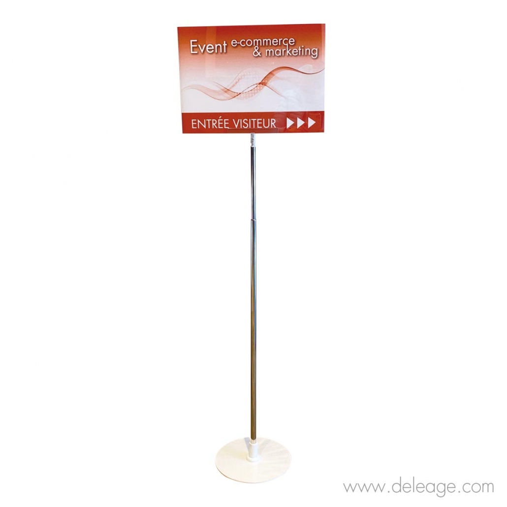 SUPPORT D'AFFICHAGE PLEXIGLAS SUR PIED FORMAT A3 - SUPPORT