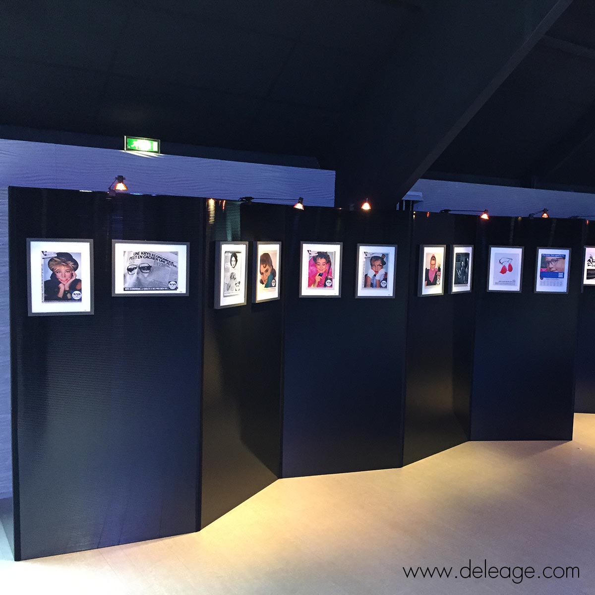 Eclairage panneau exposition - Spot pince : tableau et stand