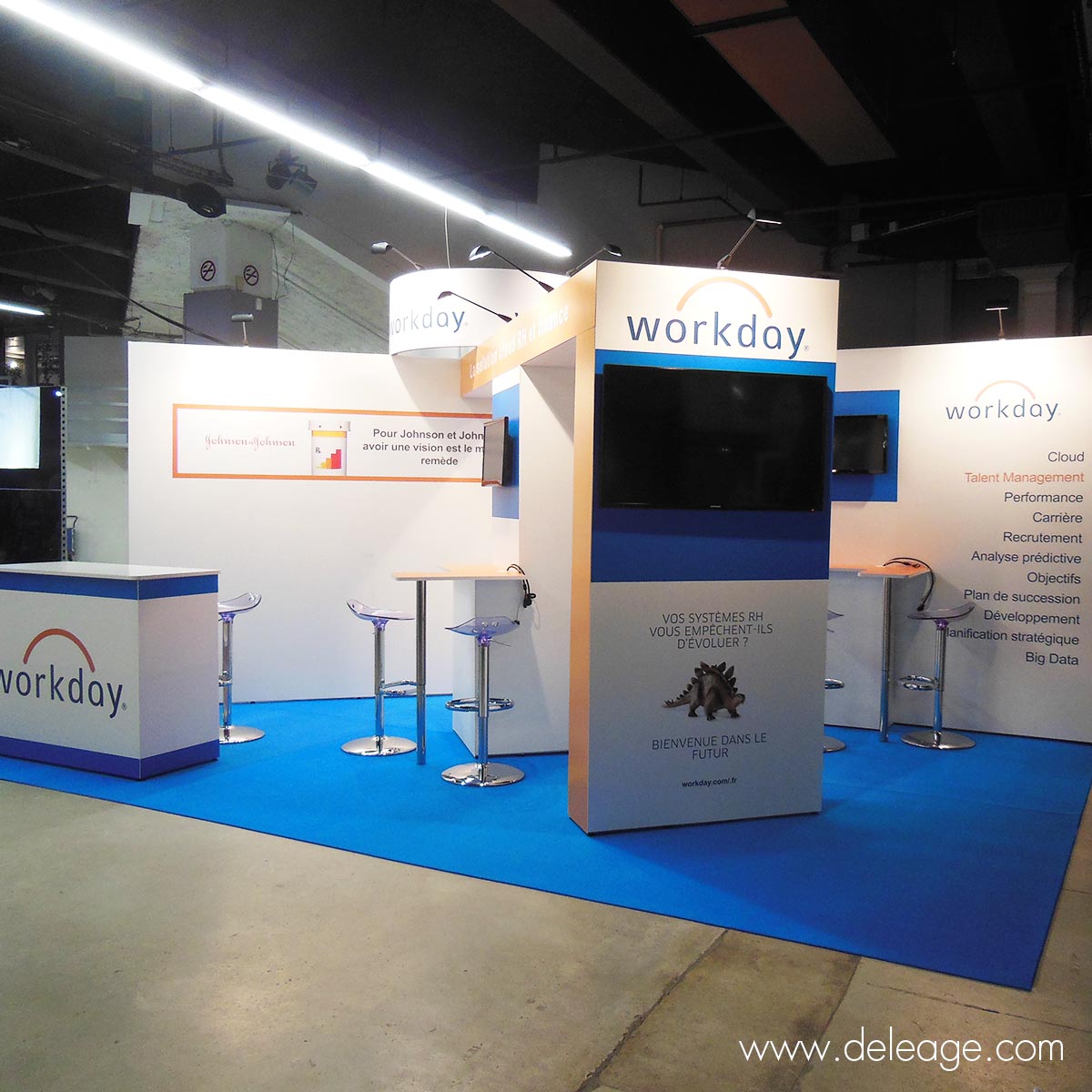 Spot sur tige pour éclairage stand ou tableaux