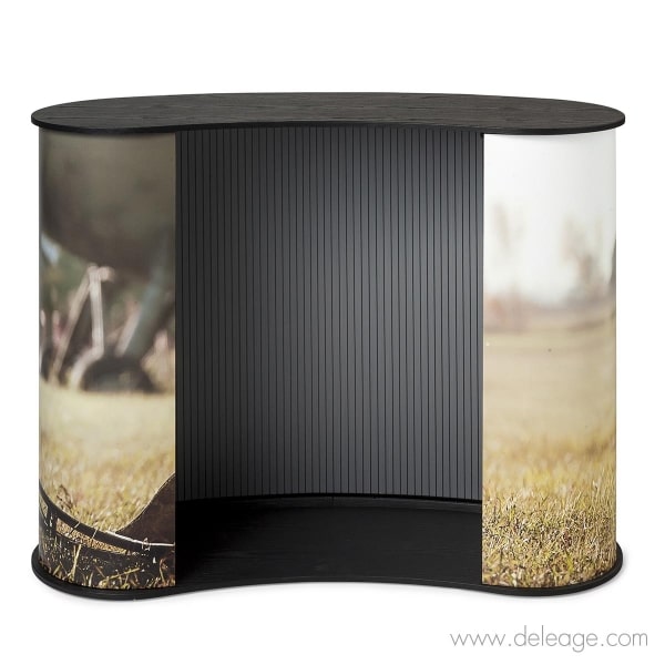Comptoir d'accueil de stand KFLEX COURBE L - Store Deleage
