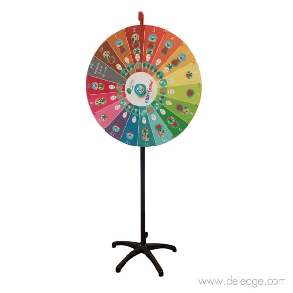 Mophorn Roue De Loterie 610 Mm, Roue Rotative Sur Table à 14 Sections Avec Support Roulette Effacable A Sec Et 2 Marqueurs 6 Couleurs Ideale Pour Fetes Promotions Salons Et Carnavals 90710326