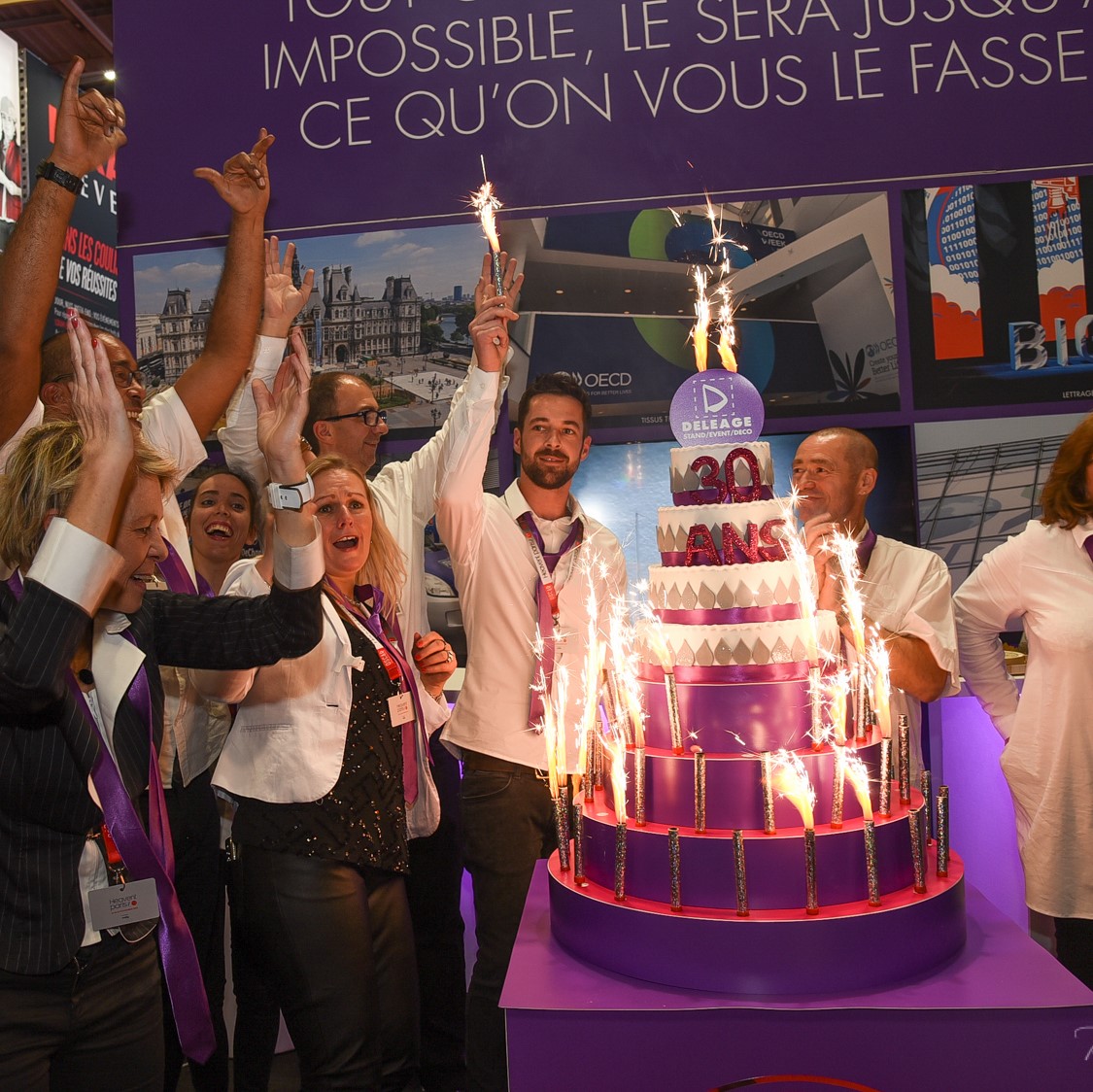 Presentoir Polystyrene Piece Montee Pyramide Store Deleage