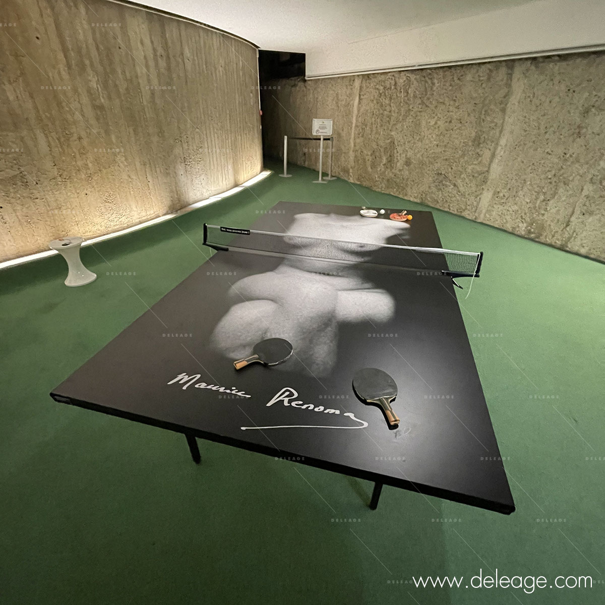 Décor adhésif de table ping pong