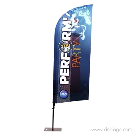 Beachflag alu courbe