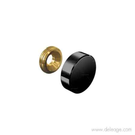 Cache vis noir1 18mm