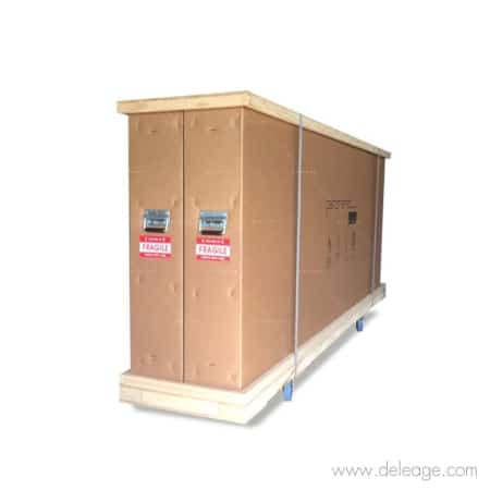 Caisse transport roulettes stand exposition — Caisse de transport stand HLINE modèle H4 (vue 6)