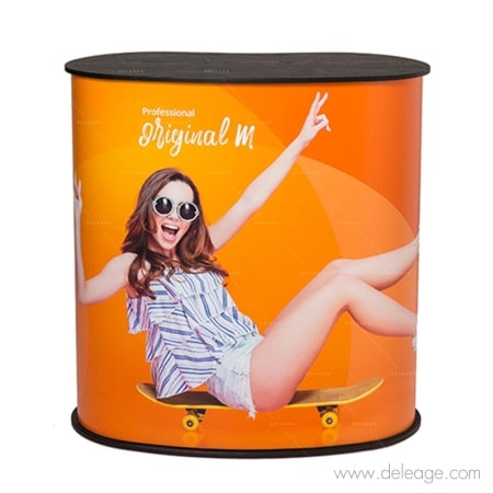 Comptoir flex m — Comptoir d'accueil KFLEX COURBE M (vue 4)