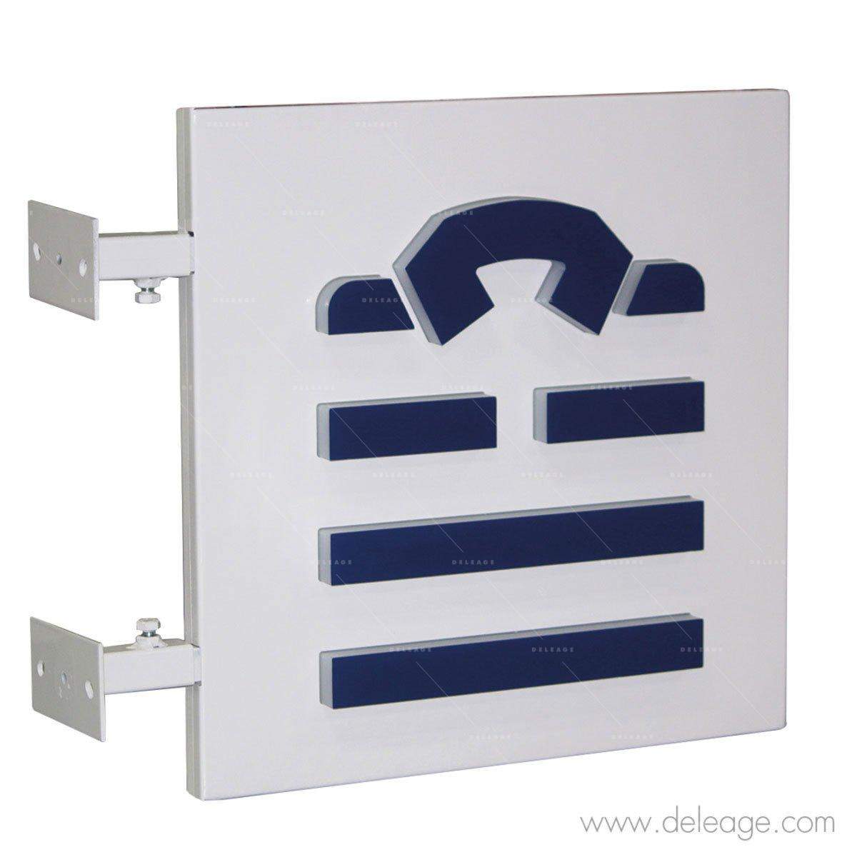 Automobile - PLAQUE EMAILLEE DOUBLE FACE LES PROFESSIONNELS ROUTIERS Routier Volant 1691879743
