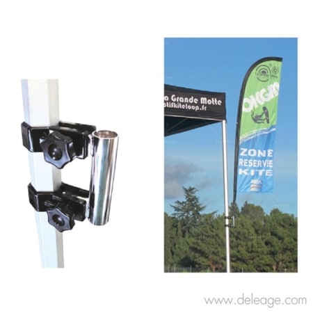 Fixation drapeau tente alu — Tente barnum SUPPORT DRAPEAU (vue 5)