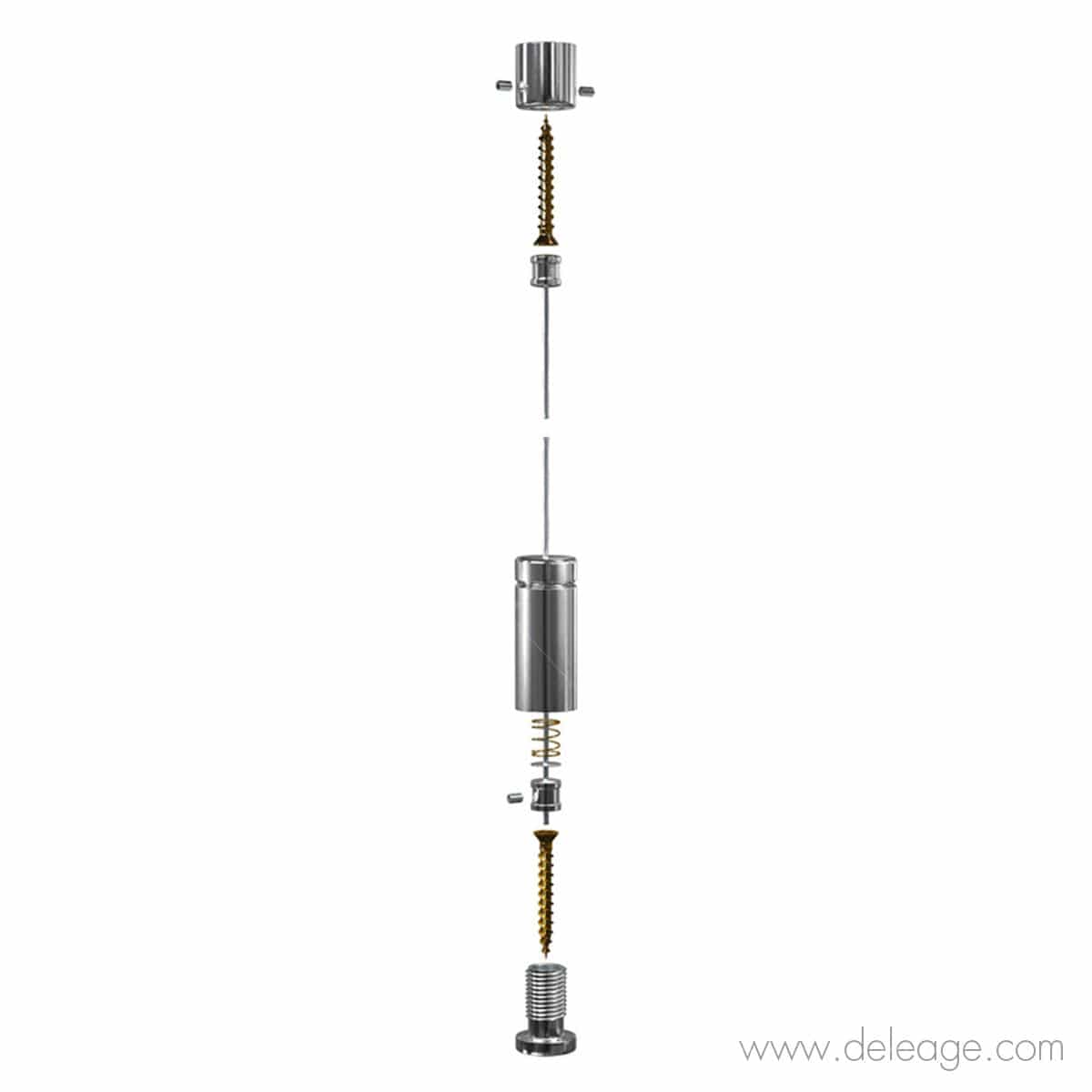 kit câble de fixation SOL/PLAFOND Ø 1,5 mm - Store Deléage