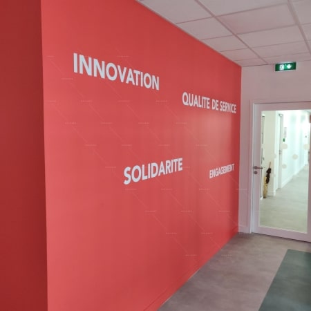 Lettrage mural adhésif — Décor mural ADHÉSIF DÉCOUPÉ dessins lettres logos (vue 5)