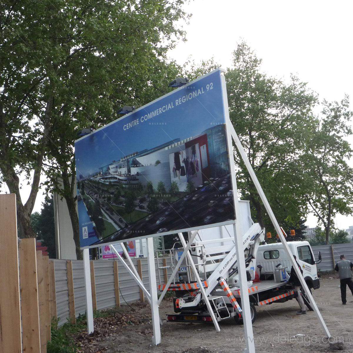 Panneau d'affichage extérieur sur pied, panneau d'affichage