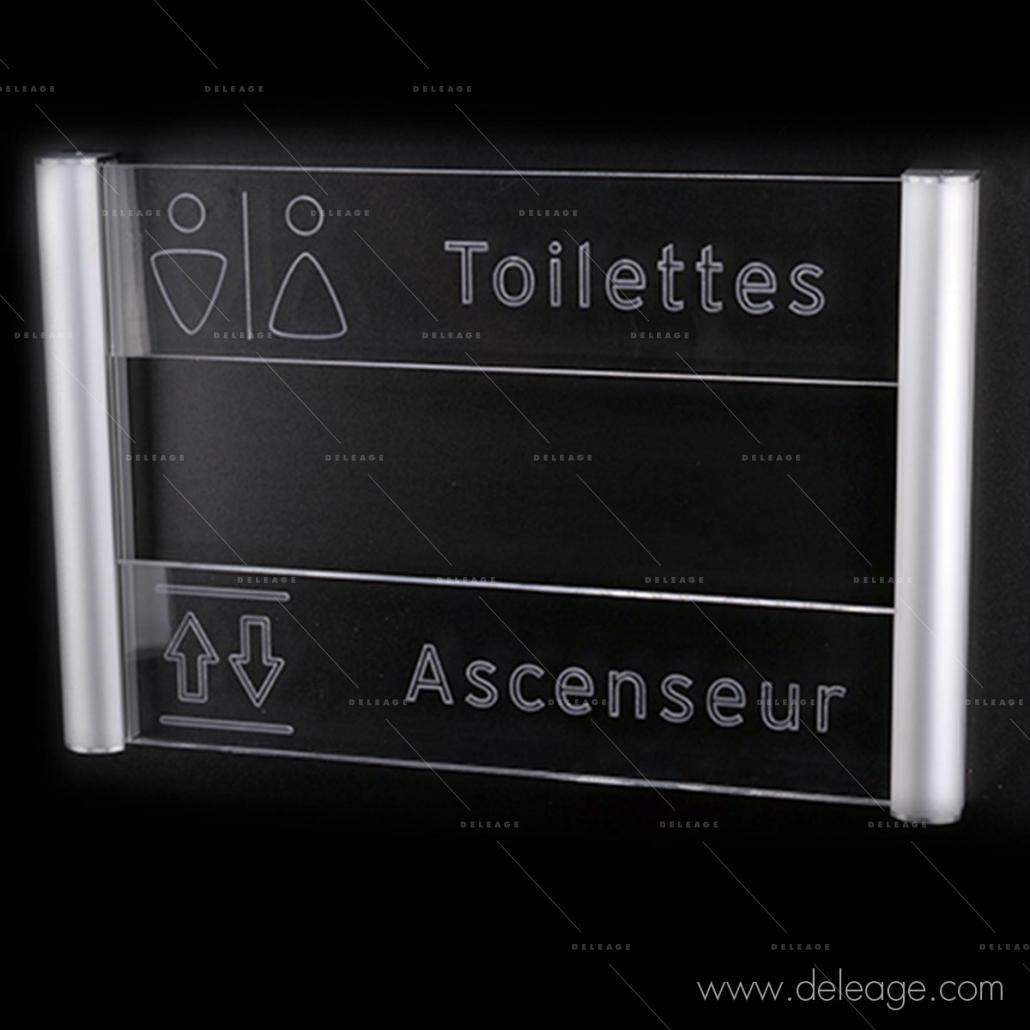 Eclairage plexiglass LED PLAQUE PLEXI LUMINEUSE fixation murale