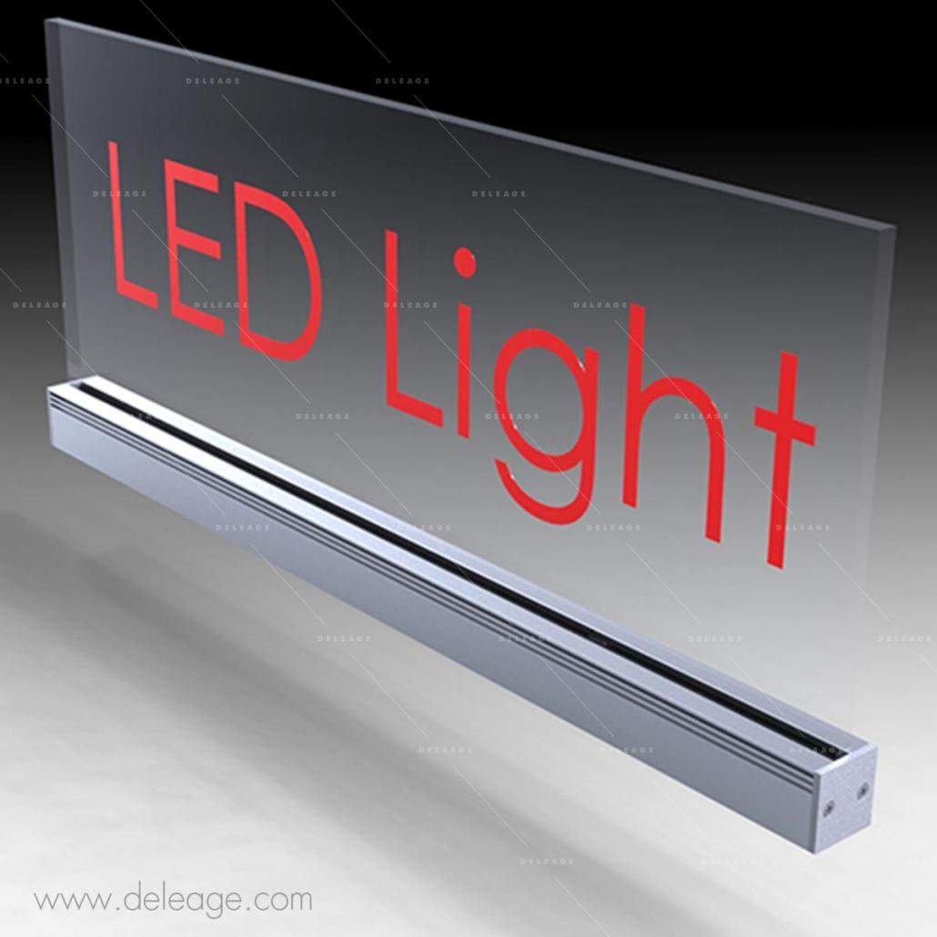 Eclairage plexiglass LED PLAQUE PLEXI LUMINEUSE fixation murale