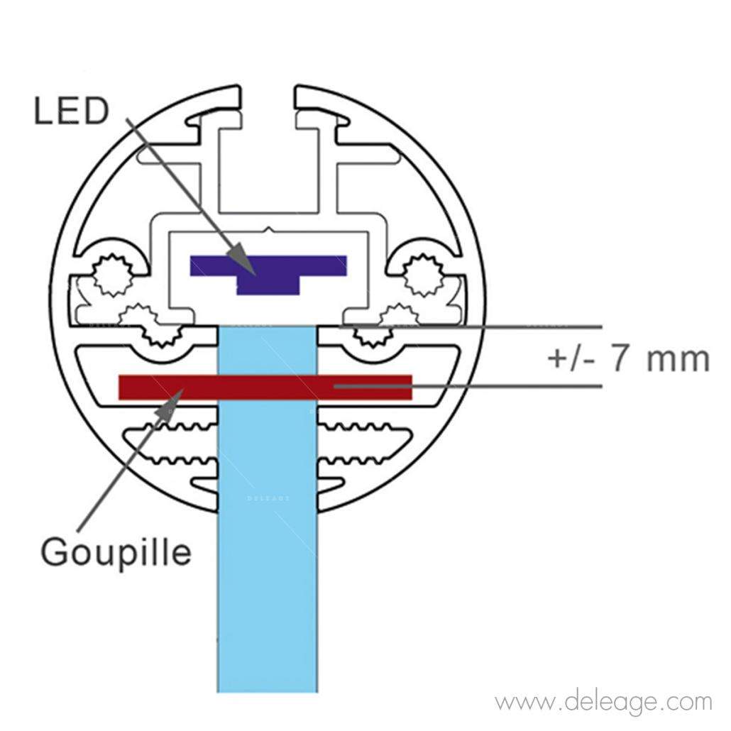 Eclairage plexiglass LED PLAQUE PLEXI LUMINEUSE fixation murale