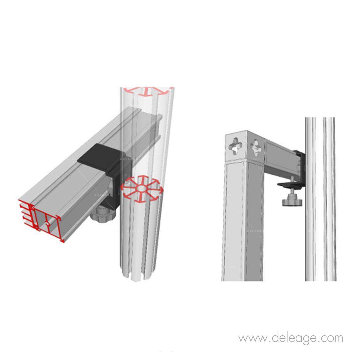 Habillage cloison stand CADRE T3 tissu tendu Store Del age Habillage cloison stand CADRE T3 tissu tendu Store Del age