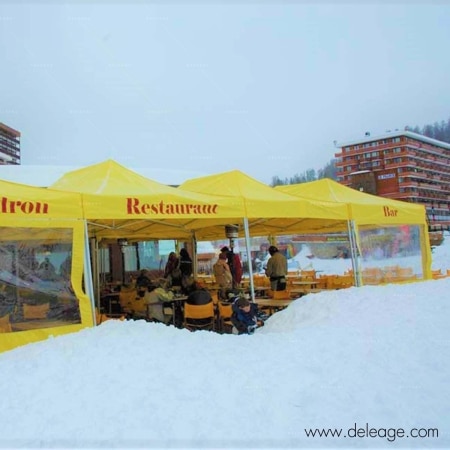 Tente pliable dans la neige — Tente pliante CHAUFFAGE D'APPOINT (vue 6)