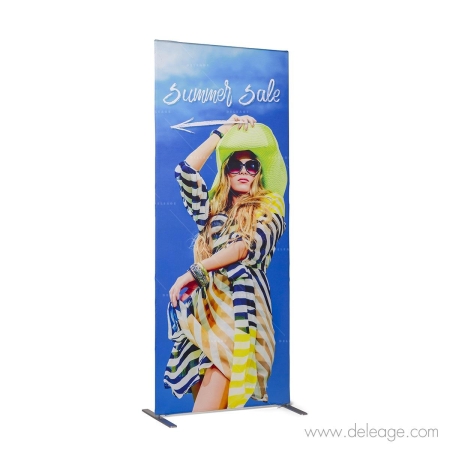 Totem tissu — Totem tubulaire tissu KSLIM design/économique (vue 5)