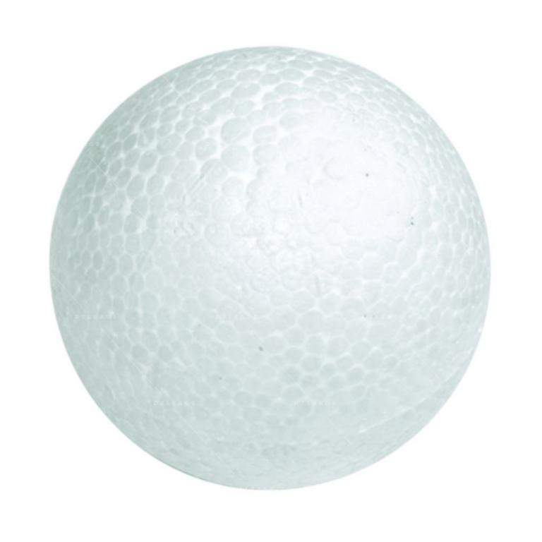 Boule polystyrène (frigolite), légère et polyvalente (12 cm) vendue à l