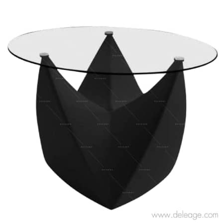 Table basse spootnik noir plateau verre — Location BANQUETTE CANAPE SOLID (vue 4)