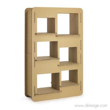 Bibliotheque grand modèle EN carton — Meuble en carton TABOURET HAUT siège en carton