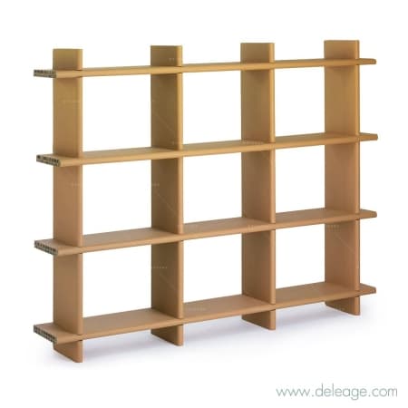 Grande bibliotheque type expedit EN carton — Meuble en carton TABOURET HAUT siège en carton
