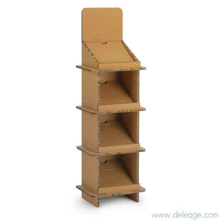 Présentoir à document EN carton — Mobilier en carton TABLE HAUTE mange debout