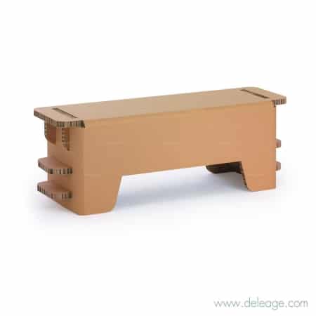 Table basse EN carton — Mobilier en carton TABLE HAUTE mange debout