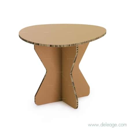 Table basse ronde — Mobilier en carton TABLE HAUTE mange debout