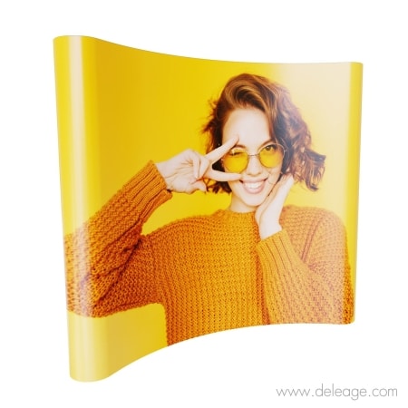 Stand parapluie recycle 3x3 2540x2225mm — Stand parapluie recyclé COURBE MAGNÉTIQUE 2540 x 2225 mm