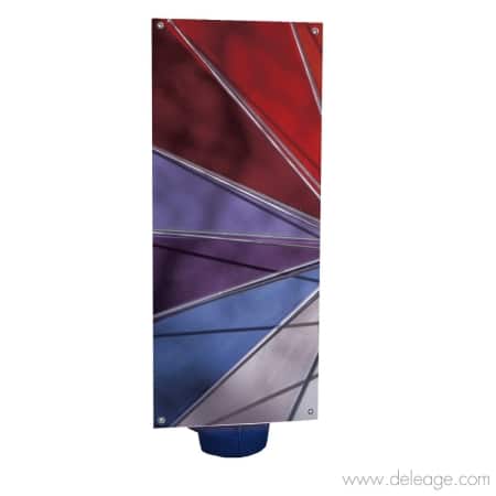 Totem cyclone2 — Totem recyclé CYCLONE 600 x 1800 mm