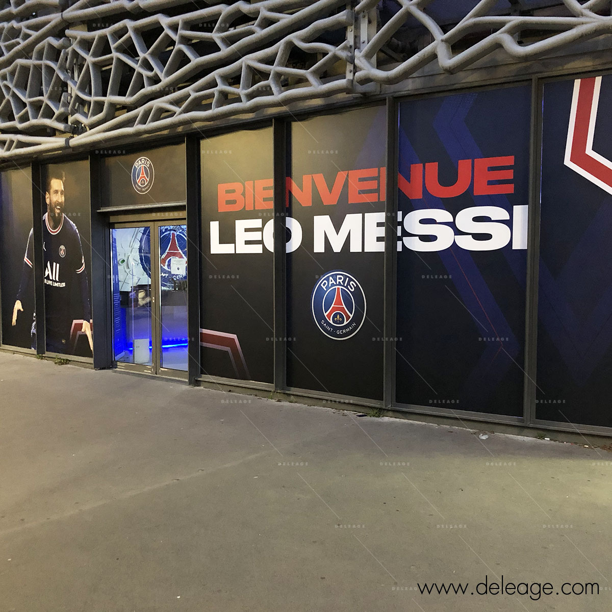 Décoration mégastore PSG