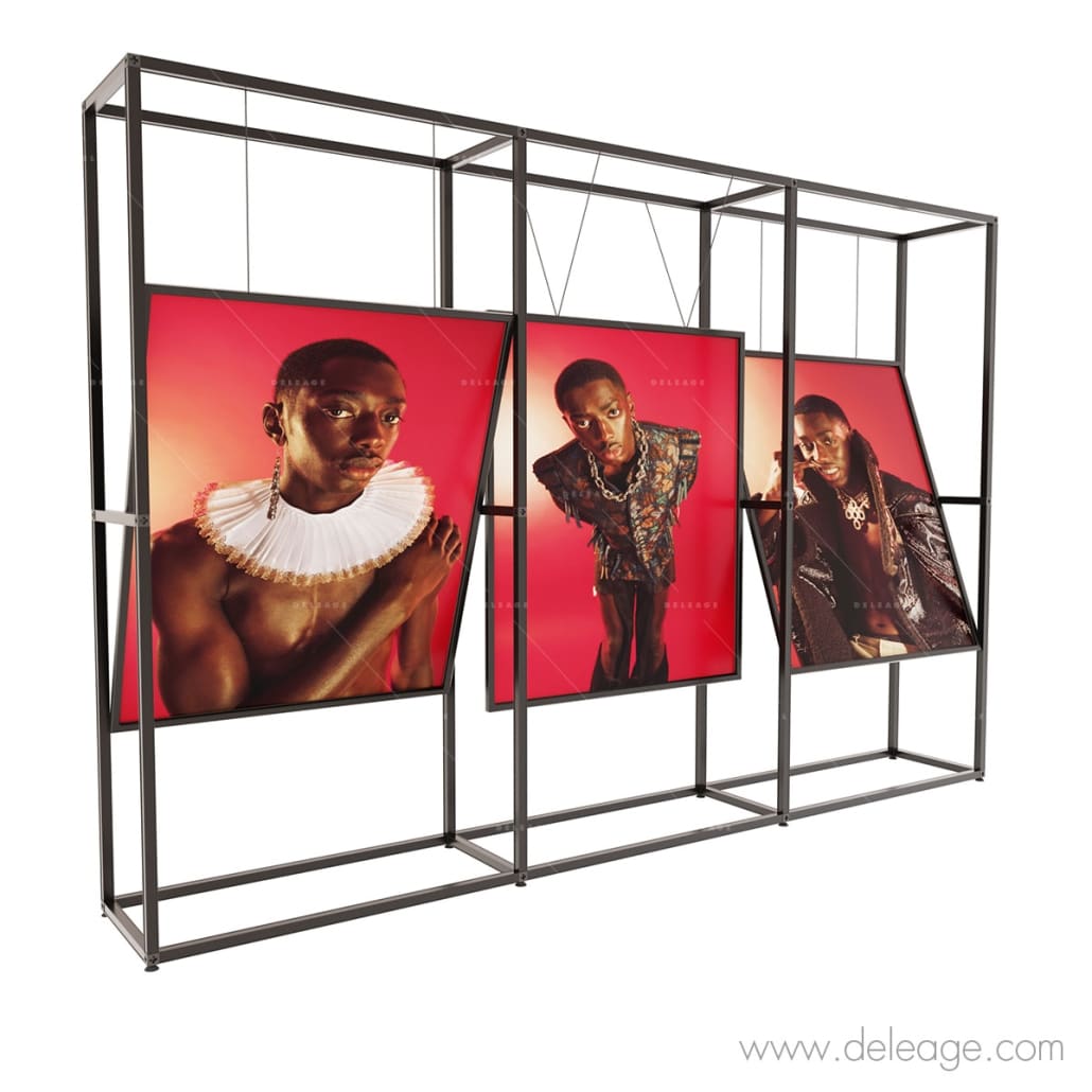 Grille Murale Porte-Photos Métal - 50x30 Cm (19,65x11,91 Pouces) - Décoration Créative Pour Salon, Chambre