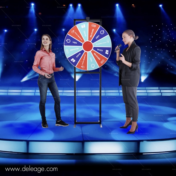 Roue De Terrage Roue De Loterie VEVOR 601mm - Effaçable à Sec, 14 Cases, Pour Fêtes Et événements Jeux Exterieur Enfant