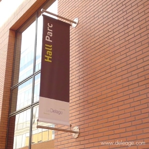 Potence inox — Signalétique - ENSEIGNES DRAPEAUX