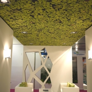 Plafond stand tissus