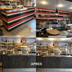 Déco avant après — DECORATION d'un restaurant italien AVANT/APRES