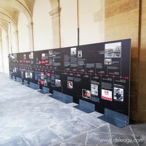 Time line exposition panneaux — L’EXPO SCIENCE PO c’est du BO !