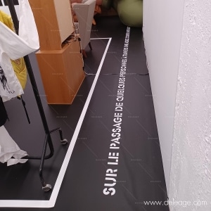 Parcours visiteur marquage sol — Suivez le MARQUAGE AU SOL c'est pour RIRE !