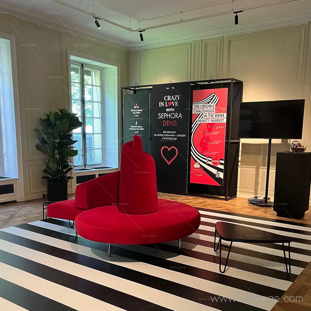 Location de grilles d’exposition – Deleage accompagne Sagarmatha pour Sephora